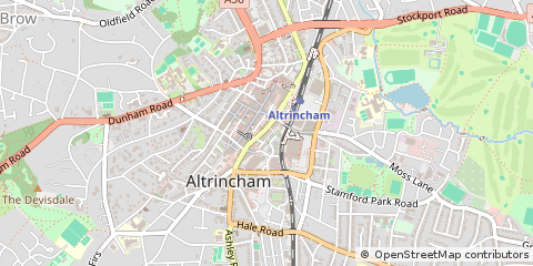 Map of Altrincham