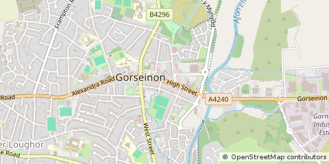 Map of Swansea
