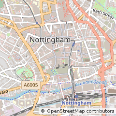 Map of Nottingham, Nottinghamshire
