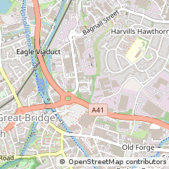 Map of Great Bridge, West Midlands