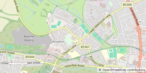 Map of Newcastle, Staffordshire