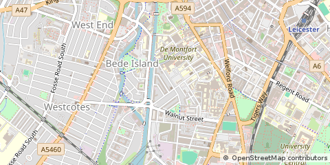 Map of Leicester