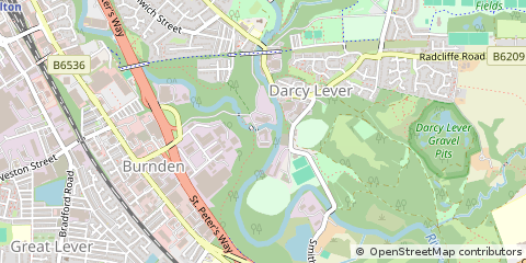 Map of Bolton, Lancashire