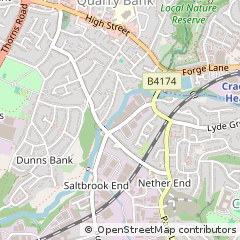 Map of Halesowen, West Midlands