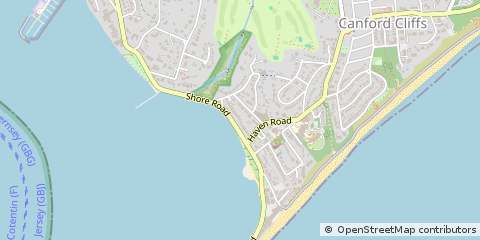 Map of Poole, Dorset