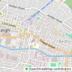 Map of Leigh, Lancashire