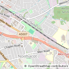 Map of Stoke on Trent, Staffordshire