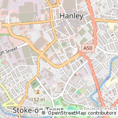 Map of Stoke-on-Trent, Staffordshire