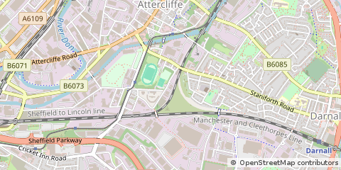 Map of Sheffield