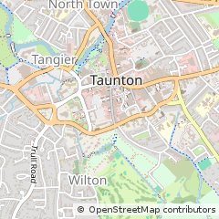 Map of Taunton, Somerset