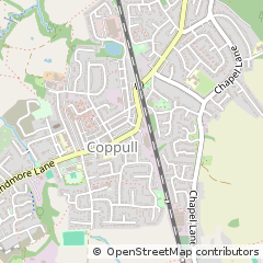 Map of Chorley, Lancashire