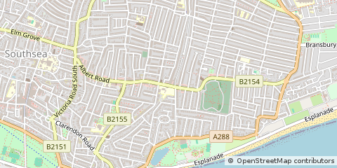 Map of Southsea, Hampshire