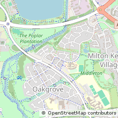 Map of Milton Keynes, Buckinghamshire