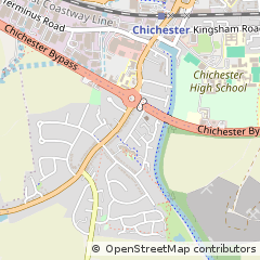 Map of Chichester, West Sussex