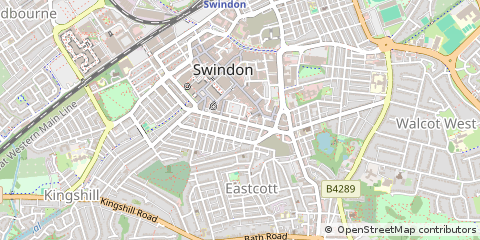 Map of Swindon