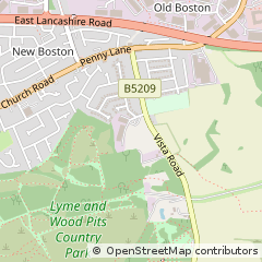 Map of ST Helens, Merseyside