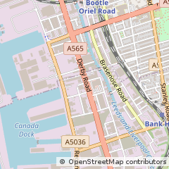 Map of Liverpool, Merseyside