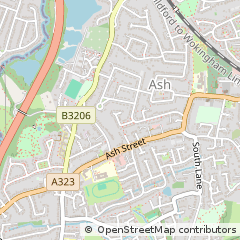 Map of Aldershot, Hampshire