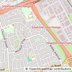Map of Wallsend, Tyne and Wear