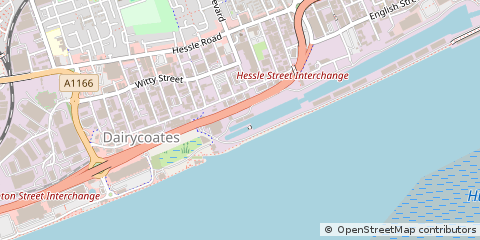 Map of Hull, East Riding of Yorkshire