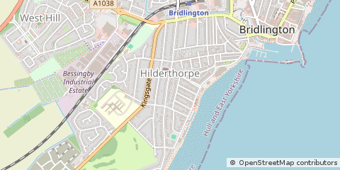 Map of Bridlington, East Yorkshire