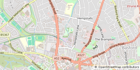 Map of Newcastle - Under - Lyme, Staffordshire