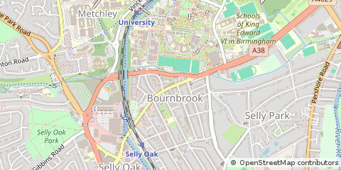 Map of Birmingham, West Midlands
