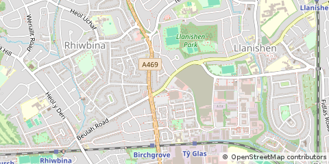 Map of Cardiff