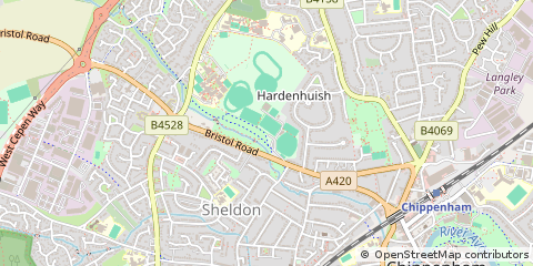 Map of Chippenham, Wiltshire
