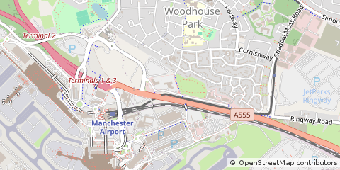 Map of Manchester, Cheshire