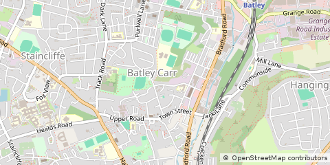 Map of Batley, West Yorkshire