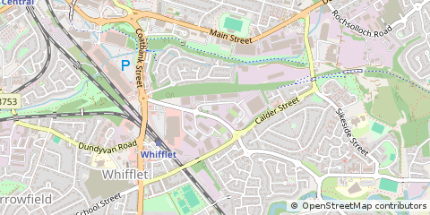 Map of Coatbridge, Lanarkshire