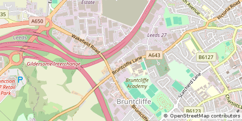 Map of Leeds, West Yorkshire