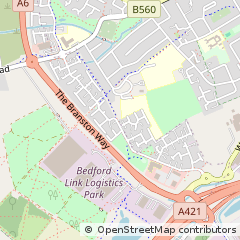 Map of Bedford, Bedfordshire