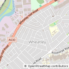 Map of Doncaster, South Yorkshire