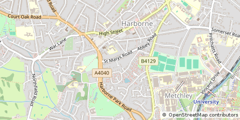 Map of Birmingham, West Midlands