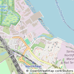 Map of Northfleet, Kent