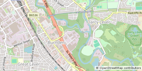 Map of Bolton, Lancashire