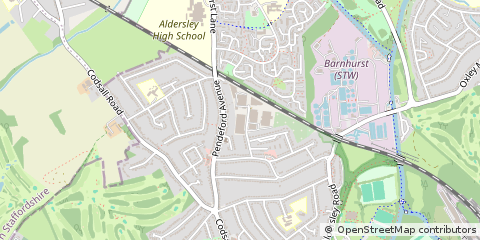 Map of Wolverhampton, West Midlands