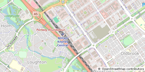 Map of Milton Keynes