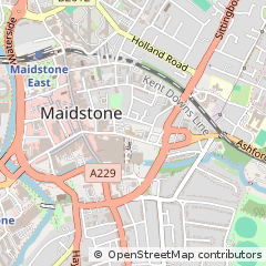 Map of Maidstone, Kent
