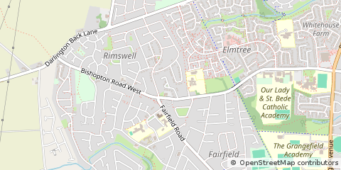 Map of Stockton-on-Tees, Cleveland