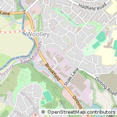 Map of Glossop, Derbyshire