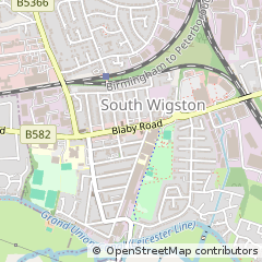 Map of Leicester, Leicestershire