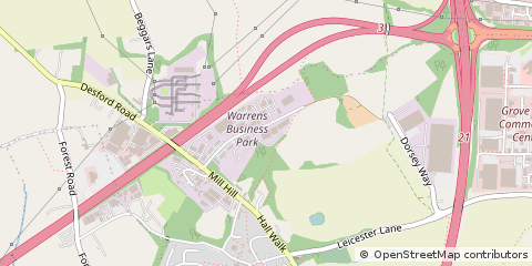 Map of Enderby Leicester, Leics