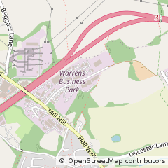Map of Enderby Leicester, Leics
