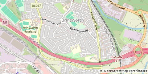 Map of Rotherham