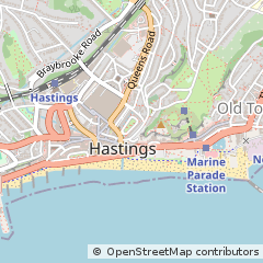 Map of Hastings, East Sussex