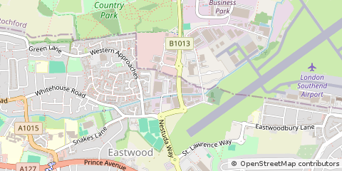 Map of Southend on SEA, Essex