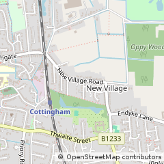 Map of Cottingham, East Yorkshire